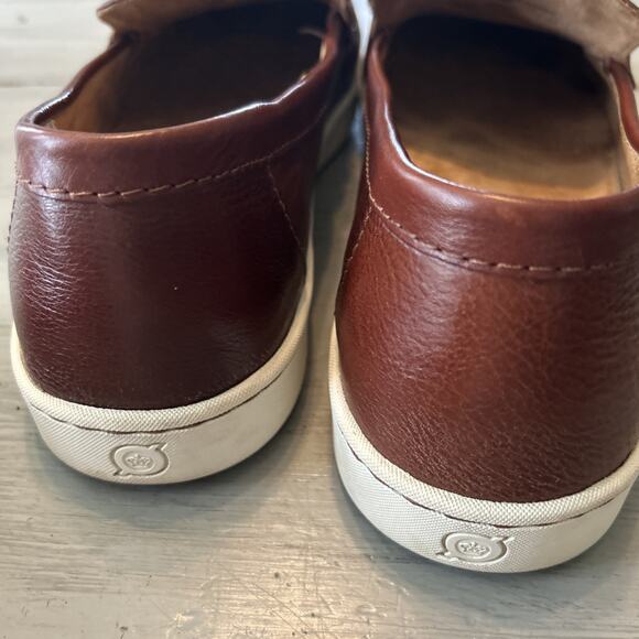 Born Shoes Mahogany Brown Leather Axel Slip On Loafer Mens 13 M main image 9